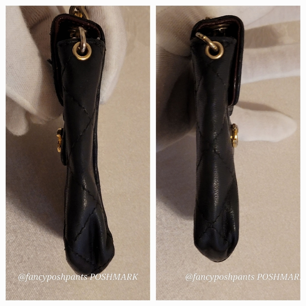 CHANEL lambskin Mini Mini Matelasse Chain Pouch CC vintage made in France luxury - Picture 5 of 17